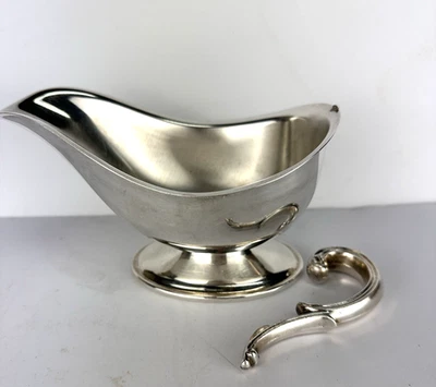 复古镀银重酱船装饰手柄抛光手柄破损 — 第 1/4 张图片