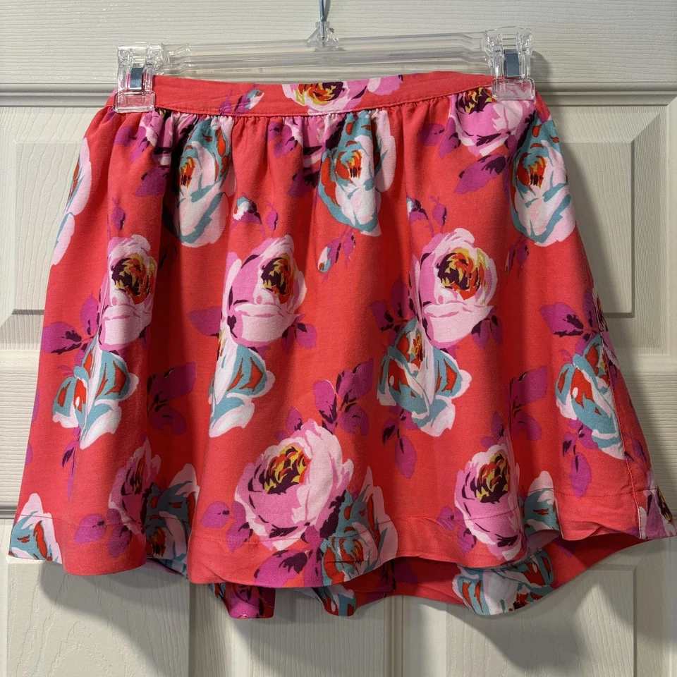 迷你紧身女孩 7 - 8 裙粉色花卉粉红色衬里粘纤春季复活节 — 第 1/4 张图片