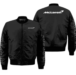 McLaren F1 Racing Jacket – Black Bomber Style in Soft shell - Picture 1 of 2