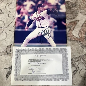 John Smoltz Autographed Picture Atlanta Braves 8x10 Photo signed With COA - Picture 1 of 5