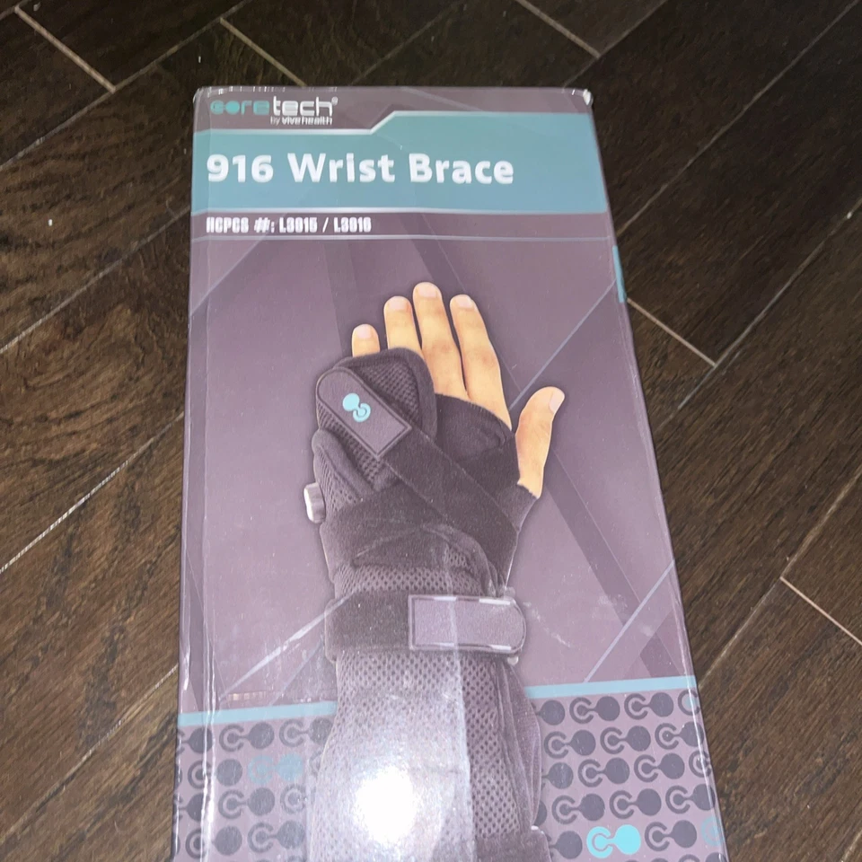 reTech HCPCS L3915 / L3916916 Wrist Brace Black One Size #SUP1039 *Damage Box