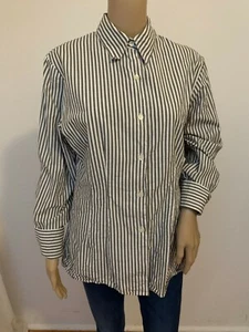 BEENE SPORT long sleeve striped blouse - Picture 1 of 5
