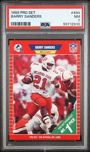 1989 Pro Set Barry Sanders Rookie Card Lot RC #494 PSA 7 Lot of (6) - Picture 1 of 10
