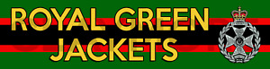 ROYAL GREEN JACKETS car sticker british army military CANNON
