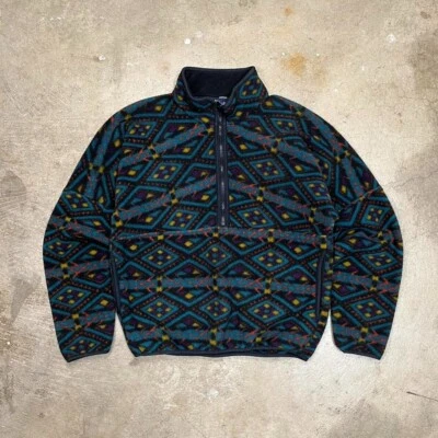 Vintage Penfield fleece sweatshirt tribal southwest print pullover 1/4 zip Small Foto 1 de 4