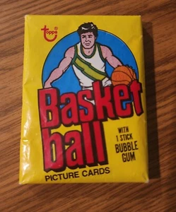 RARO ERROR 1978 Topps Baloncesto paquete sin abrir con tarjetas de hockey visibles MIRAR - Imagen 1 de 11