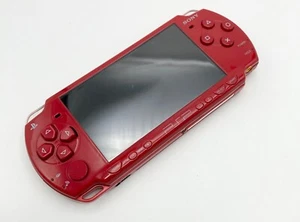 Sony Playstation tragbare PSP 2000 tiefrote Konsole nur japanisch selten - Bild 1 von 2