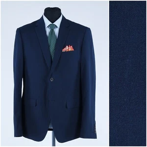 Mens Navy Blue Blazer 42R UK Size CASUAL FRIDAY Wool Sport Coat Jacket - Picture 1 of 12