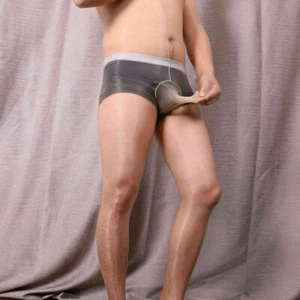 Sexy Men 1D See Through Super Shiny Glossy Full Body Stockings Bodysuit Bodyhose - Picture 1 of 15