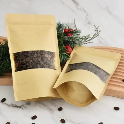 Bolsas pequeñas resellables para pequeñas empresas Bolsas de embalaje Kraft.2024 Foto 1 de 4