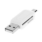 USB2.0 Micro USB OTG Card Reader for TF SD Memery Card for PC Mobile Phone #