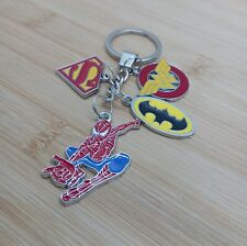 SuperHero Key Ring Spiderman,Batman,Wonder woman,Superman Ideal Birthday Gift