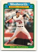 1990 Topps Woolworth Baseball Highlights #7 Bert Blyleven NM-MT Angels