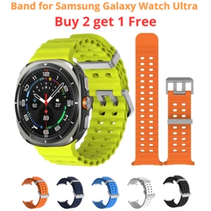 Soft Silicone strap for Samsung Galaxy Watch Ultra 47mm Galaxy Ultra Watch Band - Picture 1 of 16