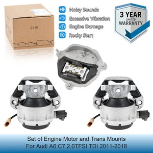 Par de soportes de motor y montaje de transmisión 4G0199381 para Audi A6 C7 S6 2.0T - Imagen 1 de 10
