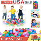 100PCS Soft Plastic Ocean Balls Children Pit Kids Play Pool Ball Colourful Toy