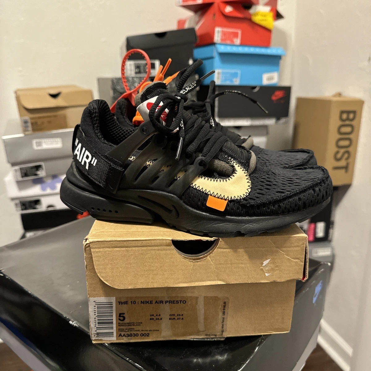Preços baixos em Nike Air Presto x Off-White Low Black | eBay
