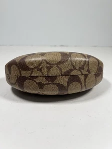 Coach Brillen Sonnenbrillen Etui Classic Logo Monogramm Hart Clamshell Braun - Bild 1 von 8