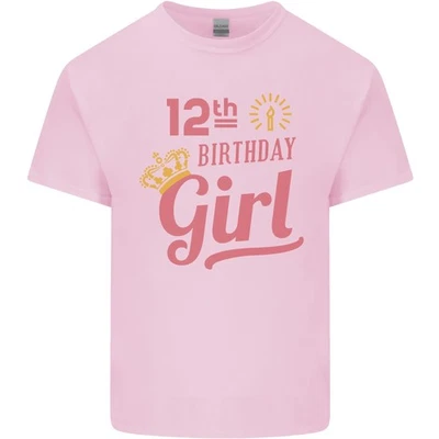 12th Birthday Girl 12 Year Old Princess Kids T-Shirt Childrens - Image 1 of 4
