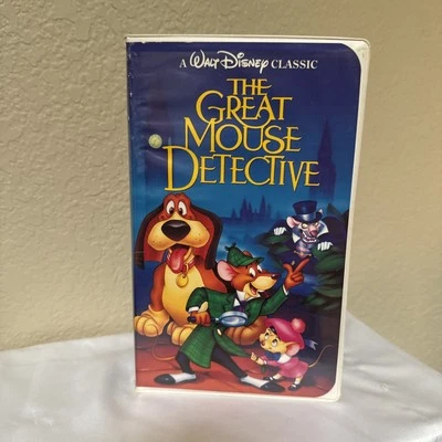 RARE 💎 Black Diamond Walt Disney Classic " The Great Mouse Detective " VHS Tape - Image 1 of 3