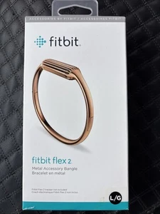 Original Fitbit Flex 2 Metall Armreif Armband Band - Roségoldfarben Größe: Large - Bild 1 von 2