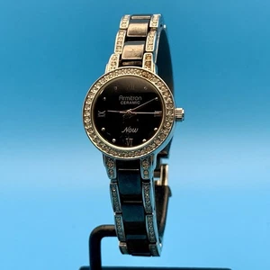 ARMITRON NOW Ceramic 75/3919SV Women’s Bracelet Wristwatch Japan Movt Working - Bild 1 von 19
