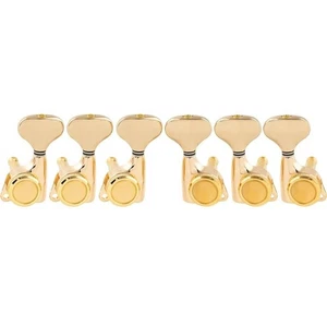 3+3 Locking Tuners 18:1 Electric Acoustic Guitars Metal Locking Cap - Gold #4 - Picture 1 of 7