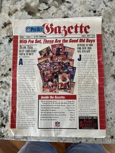 RARE 1989 Pro Set Gazette Magazine Volume 1 #1 W/ Original Check List - Bild 1 von 10
