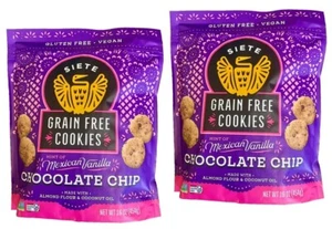 2er Pack Siete getreidefreie Kekse mexikanische Vanille Schokoladenstückchen glutenfrei 16 Oz - Bild 1 von 3