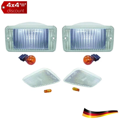 Blinkleuchten Kit weiss Left Right Vorne Jeep Wrangler TJ 1997/2006 - Bild 1 von 4