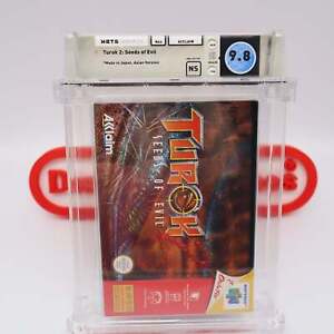 Nintendo 64 N64 TUROK 2: SEEDS OF EVIL (ASIAN) WATA GRADED 9.8 NS! NEW & Sealed!