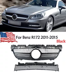 Rejillas de parachoques superior + inferior para 11-15 Mercedes-Benz Clase SLK R172 200 250 350 - Imagen 1 de 10