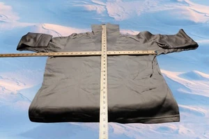 Military Cold Weather Undershirt Adult Large Brown 1/4 Zip Pullover Mens L NOS - Picture 1 of 7