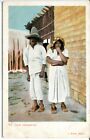 Mexico Oaxaca Tipos Country Couple Dress Costume old postcard