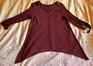 Alyx Women’s Long Sleeve Shirt  Size XXL  Round Neck  Color Is Wine Very Cute! - Picture 1 of 8