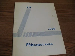 NEW KAWASAKI PWC OWNER'S MANUAL JET SKI JS 440 JS440 A8 99920-1260-01 (K-2306) - Picture 1 of 5