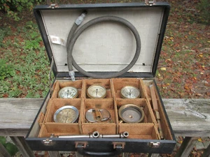 Crosby Test Gage Kit F.I.R.O. of N.J. No. 93 22 75 3 Gauge Tools & 42' Hose - Picture 1 of 12