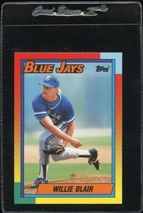1990 TOPPS TRADED TIFFANY #8T WILLIE BLAIR ROOKIE RC TORONTO BLUE JAYS 