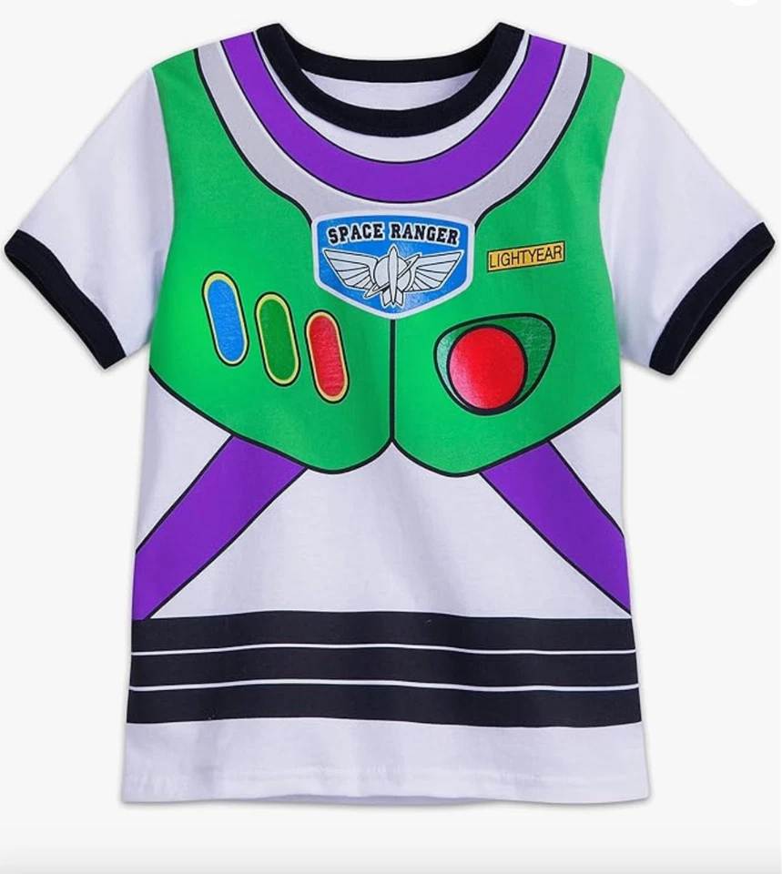 NUEVO CON ETIQUETAS Disney Store Toy Story Buzz Lightyear Disfraz Niño Camiseta Talla 4 Foto 1 de 1
