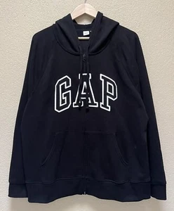 Women’s Gap Full Zip Up Black Color Hoodie Size- 2XL - Picture 1 of 8