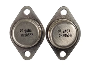 Matched Pair 2N3055H TO-3 Power Transistors - Fairchild USA NOS 15A 115W 1994 - Bild 1 von 4