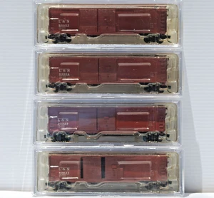 L&N. N Scale. 4 x 50' Box Cars, DSD with R/Walk, MTL Trucks. Intermountain. New. - Picture 1 of 8