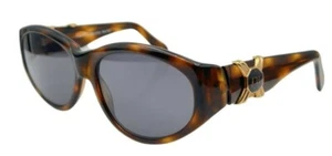 Vintage Carolina Herrera CH-104 Tortoise Oval Sunglasses Spain W/ NEW LENSES! - Picture 1 of 8
