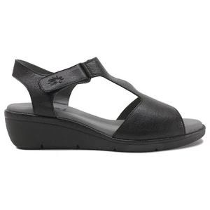 Fly London Womens Sandals NOVA932FLY Casual Hook and Loop Mousse Leather - Picture 1 of 5
