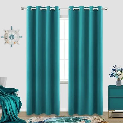 100% Blackout Curtains Window Drapes Room Darkening - Image 1 of 4