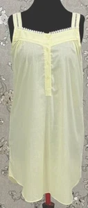 Elegante camisón victoriano SoieRose 100 % algodón - amarillo claro - SR1121 - Imagen 1 de 6