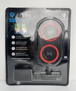 Azpen Dual Wireless Charging Pad, Power Upgraded 10W Max  - Picture 1 of 7