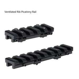 Rifle táctico escopeta costilla ventilada con base de mira telescópica de riel Picatinny de 20 mm - Imagen 1 de 9