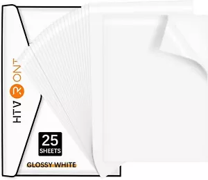 25 Sheets Glossy White Printable Vinyl Sticker Paper for Inkjet & Laser Printer - Picture 1 of 12