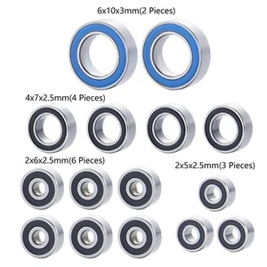 15x Blue Ball Bearing Kit for Kyosho MINI-Z 1/28 RC Crawler Car Bearing ABEC3 P6 - Picture 1 of 9